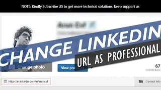 How to change linkedin url to customized one