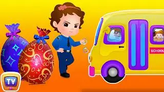 ChuChu TV Police Save School Children from Bad Guys in the School Van | ChuChu TV Surprise Eggs Toys