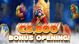Massive €5,800 Bonus Opening! Slots with Jimbo!!