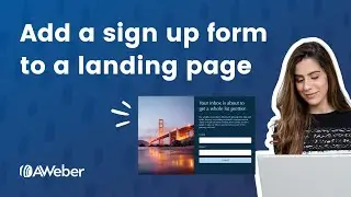Add a sign up form to a landing page
