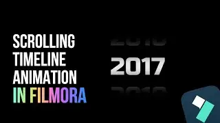 How To Make Scrolling Timeline Animation On Filmora 13