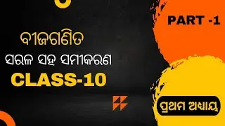 class 10 mathematics algebra 1st chapter ସରଳ ସହ ସମୀକରଣ ଉପକ୍ରମ part 1
