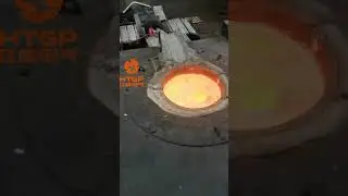 #casting medium frequency aluminum melting furnace with ingot casting machine working site