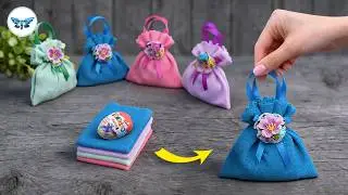 2 Minutes - And A Bag Of Napkins/Towels With Sweets Is Ready👜A Gift In A Hurry🍬Without Glue