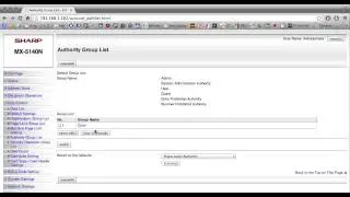 How To Setup User or Account Control on a Sharp Copier / Printer / Scanner