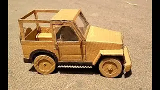 How to make  RC Car (Jeep) from Cardboard Amazing Cardboard DIY