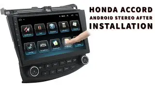 Honda Accord Android Stereo After Installation | Honda Accord Car Stereo| ASCA