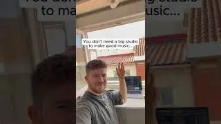 You don’t need a big studio to make good music… #producer #musician #producergrind #producerlife