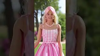 Barbie quick change. #barbie #barbiefashion #barbiemovie #margotrobbie #aivideo