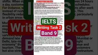 IELTS Writing Task 2 Band 9 Sample | Shops Open Late Essay with Daily Life Ideas 