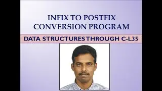 Infix to Postfix Conversion Program-Lecture #35