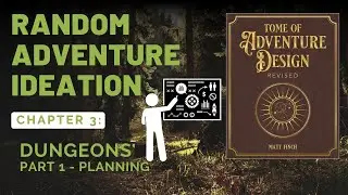 Tome of Adventure Design Chapter 3 Part 1 - Dungeon Planning