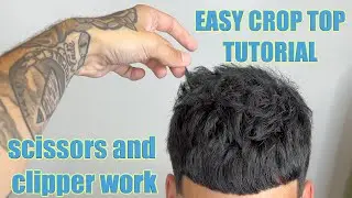 EASY crop top - TEXTURED HAIRCUT - tutorial