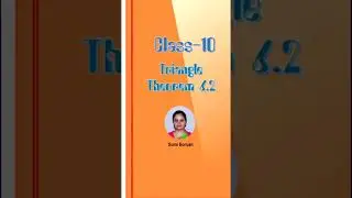 Theorem 6.2 Triangle Class 10 || Converse Of BPT Theorem. 