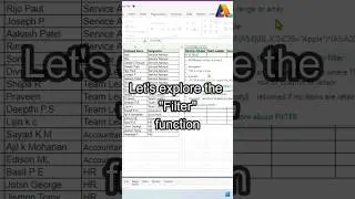 How to Use Filter Smartly in Excel | Tips & Tricks of Excel #shorts