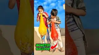 Fill Air In Big Monster Balloon 🎈 #shorts #balloon #kids