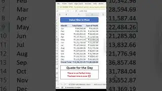 Day 23 - Value Filter in Pivot Table #excel #exceltricks #exceltutorial #exceltips #pivot