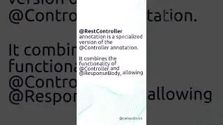 @RestController - Spring Annotation