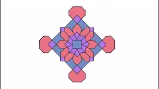 Complex Geometric Design | Art Therapy - 8 minutes
