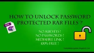 How To Open Password Protected RAR Files Without Password?