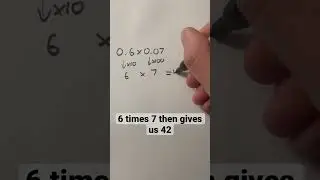 Multiplying decimals by decimals #shorts