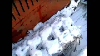 Чуток экстрима. Расчистка снега бульдозером ДТ-75