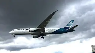 WestJet Boeing 787 Dreamliner Landing Toronto Pearson!