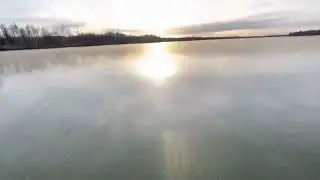 AMSR ice skating on perfectly flat lake