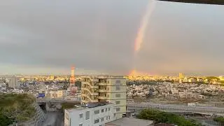 画質を上げました。変な面白い虹！、録画した！！