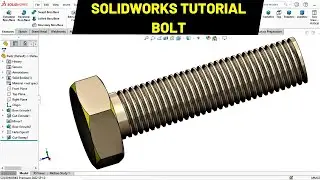 3D CAD Model of Bolt in solidworks | CAD with Mohsin