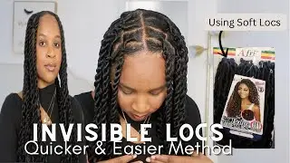 DIY FAUX STARTER LOCS😍: Invisible Locs Using Crochet Locs ( No Hook Needed )