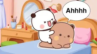 Peach Goma Flashback scene 🤭 | bubu dudu | panda bear | romantic couple❤