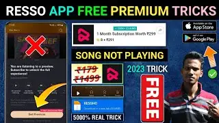 Resso Me Song Nahi Chal Raha Hai 😥| Resso Free Premium | Resso Premium Kaise Le | Resso App Free