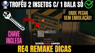 RESIDENT EVIL 4 REMAKE CHAVE INGLESA CARTÃO 3 e TROFÉU DOIS INSETOS COM UMA BALA SÓ