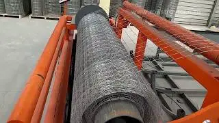Автоматическая линия сварки рулонной сетки из проволоки Ф2 мм