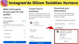 Instagram'da Silinen Taslakları Nasıl Kurtarırsınız | Bilgilerinizi Instagram'a İndirin
