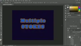 Multiple Strokes in Photoshop CC 2017