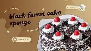 how to bake Black forest cake sponge (1/2 kg sponge)