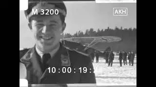 Lotnisko zimą- lokalizacja nieznana. Rok 1940