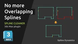 Remove Overlapping Splines Fast in 3ds Max | Spline Cleaner Tutorial