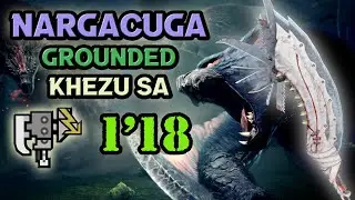 [TU4] Nargacuga 1'18 Switch Axe ⚡TA [ナルガクルガ | スラアク] Solo - MR 3★ Shadow in the Jungle | 密林に潜む暗殺者