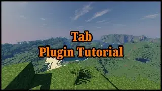 Minecraft Tab Plugin Tutorial