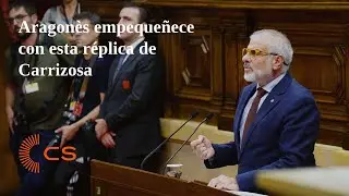 Réplica de Carlos Carrizosa a Aragonès en el debate sobre política general