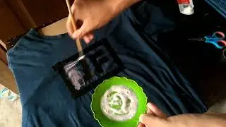 cara sablon kaos pakai bayclin + odol