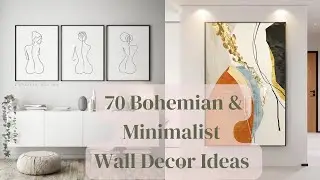 70 Bohemian & Minimalist Wall Decor ideas for your home in 2023