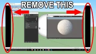 Remove Black Border Sides - Safe Frame Vray Sketchup Tutorial