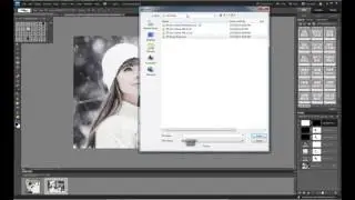 Luxe Photoshop Actions: Let it Snow Brushes and Actions Set for Photoshop Elements 11-13