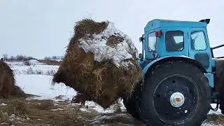 Вилы на навеску трактора т-40 для перевозки рулонов