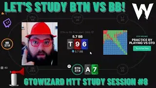 GTOWizard MTT Study: Let's Crush BTN vs BB Spots with Questje!