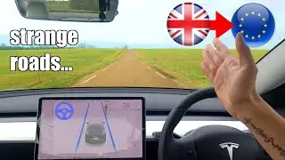 Full Self Drive 2020 UK Model 3 in France EU - Navigate on Autopilot & City street Ultimate Test!